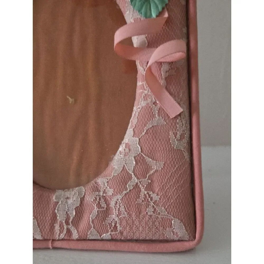 Pink Lace Floral Picture Frame - Picture 3 of 8